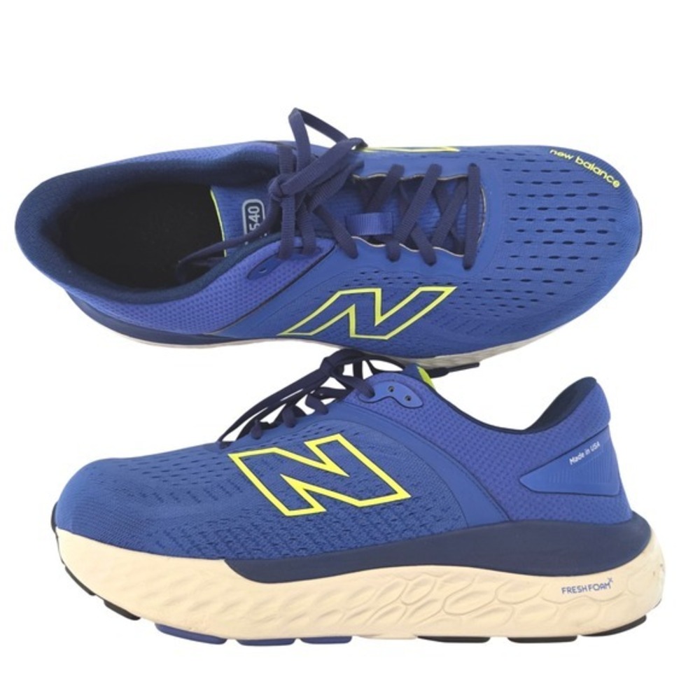 New Balance Fresh Foam 1540 v4 Mens 11.5 4E Blue Yellow Running Shoes M1540BG4